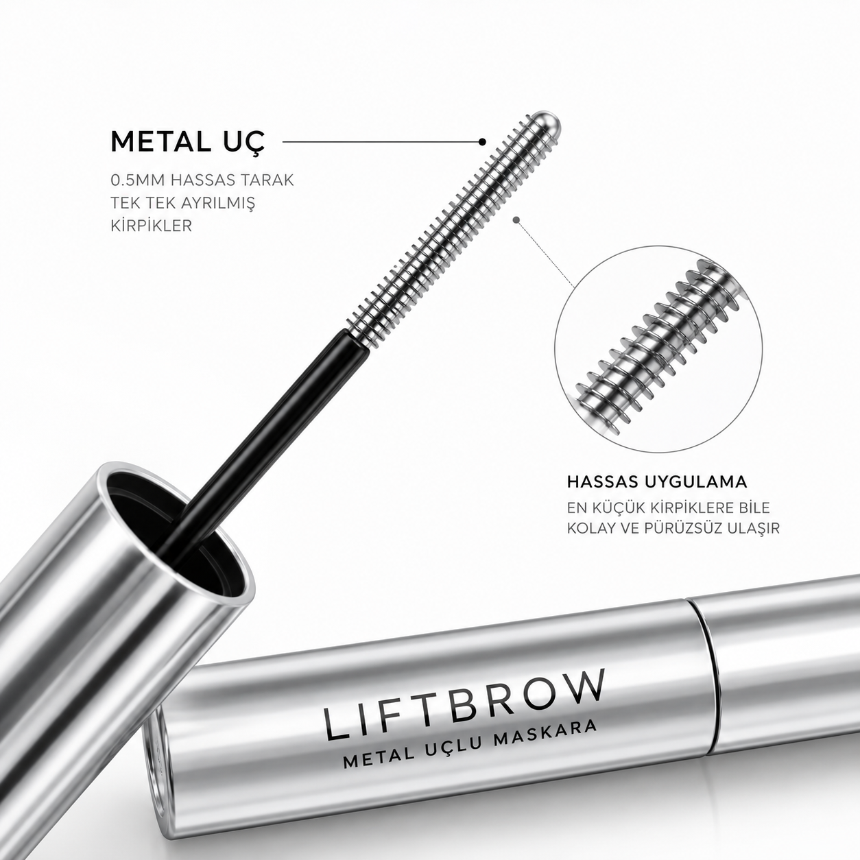 LIFTBROW Metal Uçlu Maskara