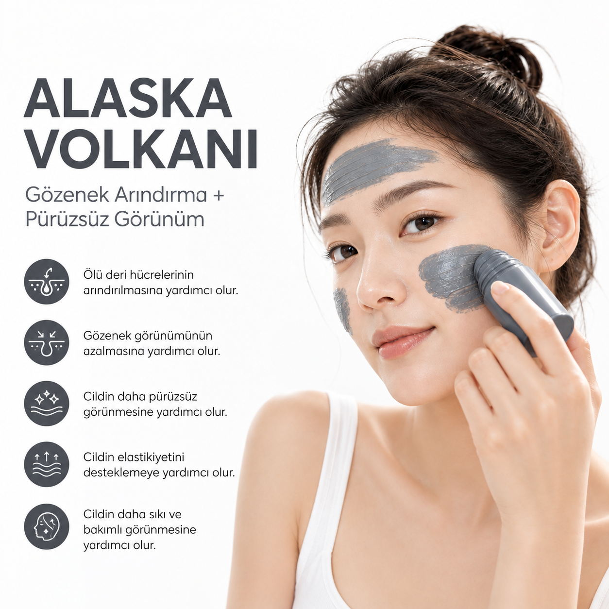 LIFTBROW Stick Kil Maskesi – Alaska Volkanı Gözenek Bakımı