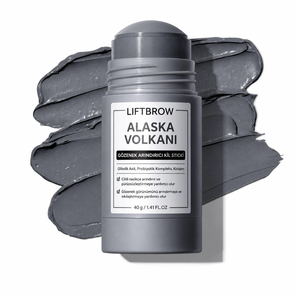 LIFTBROW Stick Kil Maskesi – Alaska Volkanı Gözenek Bakımı